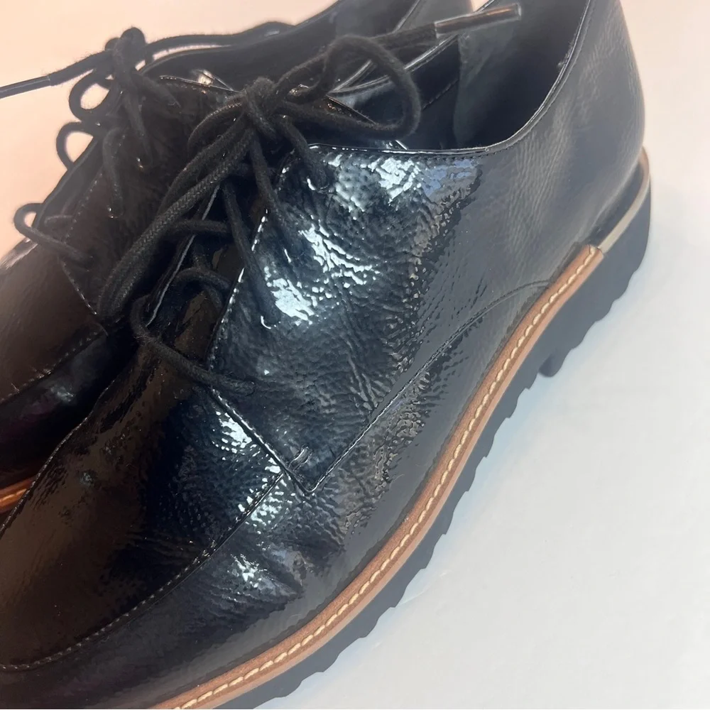 Franco Sarto Women’s Black Patent Lace-Up Oxford – Size 9M - Picture 10 of 10